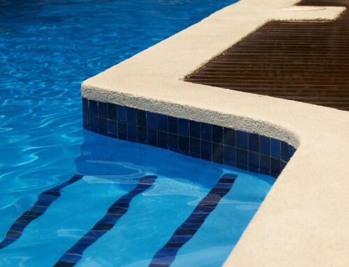 Bilgola domestic pool painted with LUXAPOOL® Poolside and Paving non-slip surface coating in Riversand colour
