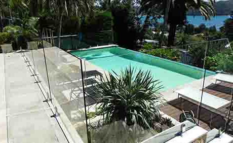pool painted with luxapool epoxy pool paint riverside colour