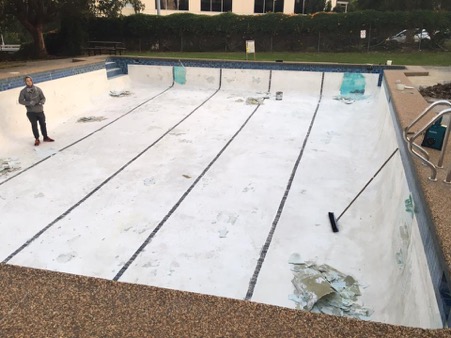 Commercial pool repaint