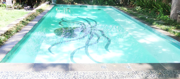 Pool painted with Luxapool opaline