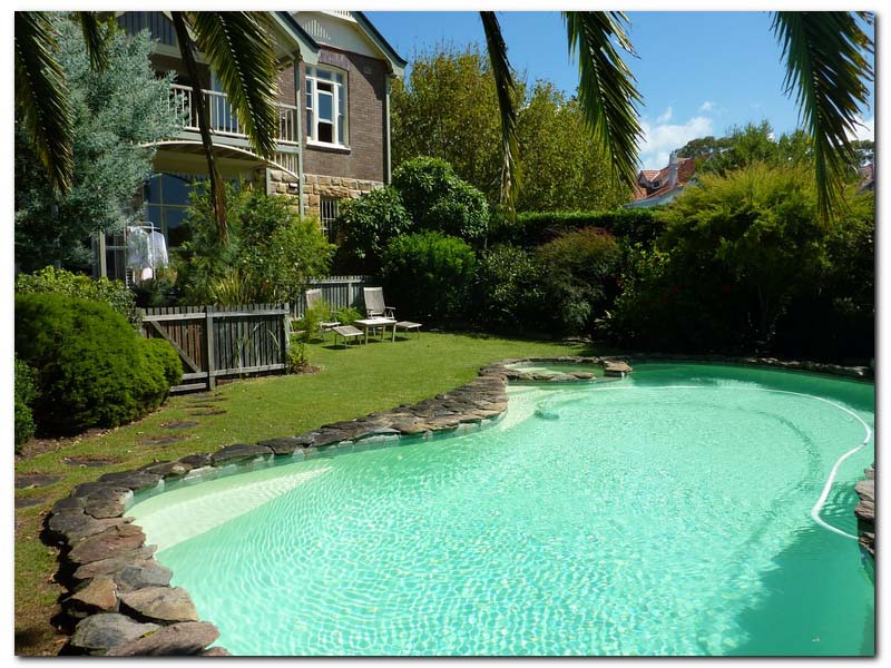 Mosman domestic pool painted with Luxapool pool paint riversand