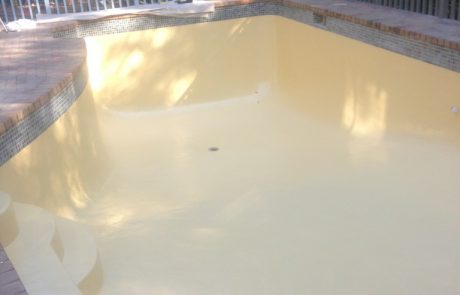 Mosman domestic pool painted with Luxapool pool paint riversand without water