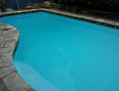 Pool painted with LUXAPOOL® pool paint in Crestwood colour