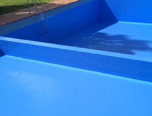 Motel Pool resurfaced in LUXAPOOL® Epoxy in Tahitian colour by Dennis Cromberger
