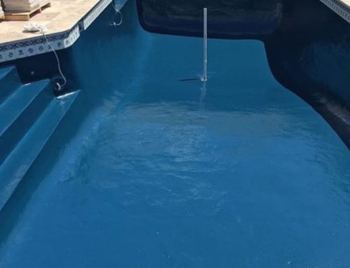 Old pool brought back to life with LUXAPOOL® Epoxy pool paint in Slate colour