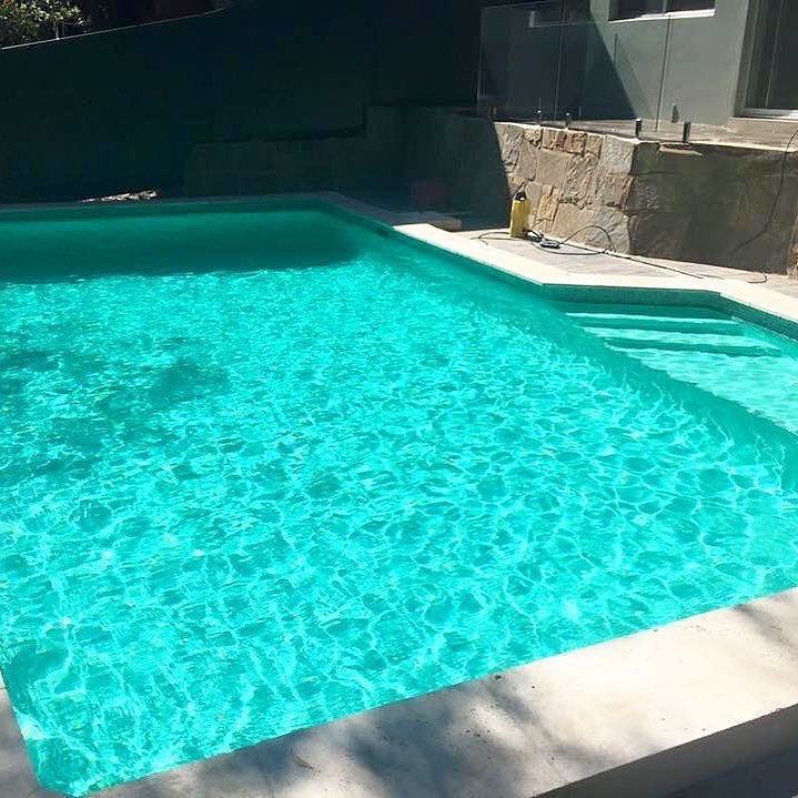 paint in pool water