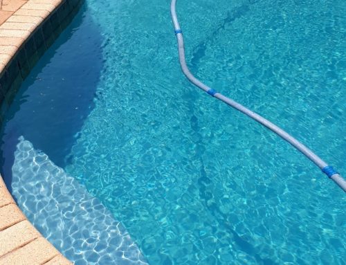 LUXAPOOL® epoxy pool paint in Platinum colour painted on a residential pool