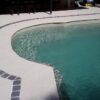 Poolside resurfaced with LUXAPOOL poolside and paving in Merino 