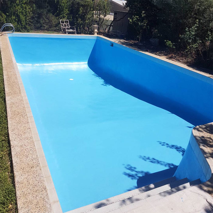 LUXAPOOL painted Misty Blue  colour 
