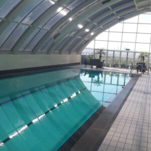 Indoor Pool at ONE Darling Harbour resurfaced with LUXAPOOL Epoxy Crestwood colour 
