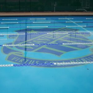 Waverley College Pool resurfaced with LUXAPOOL Epoxy in Adriatic colour 