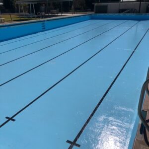 Mungindi Pool resurfaced in LUXAPOOL Epoxy Pacific Blue 
