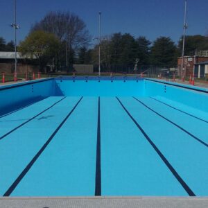 Yass Valley Shire Council pool painted in LUXAPOOL Epoxy Pacific Blue colour 