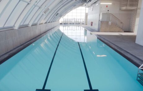 One Darling Harbour pool painted with n LUXAPOOL Epoxy pool paint Whitsunday colour 
