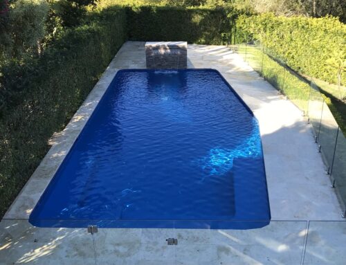Domestic pool painted with LUXAPOOL® Epoxy in Devonport colour