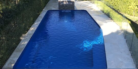 Domestic pool painted with Luxapool Epoxy in Devonport colour