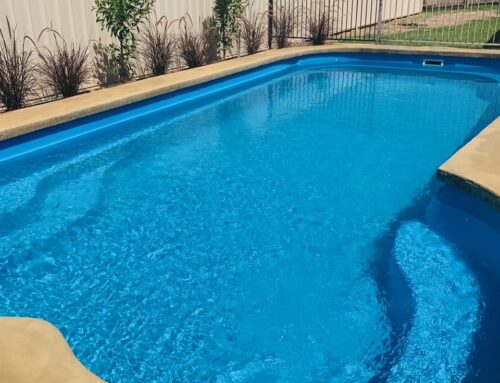 Sunshine Coast pool painted with LUXAPOOL Mid Blue Pool Paint