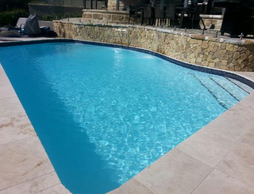 Backyard swimming pool in Manly painted with LUXAPOOL® Epoxy in White