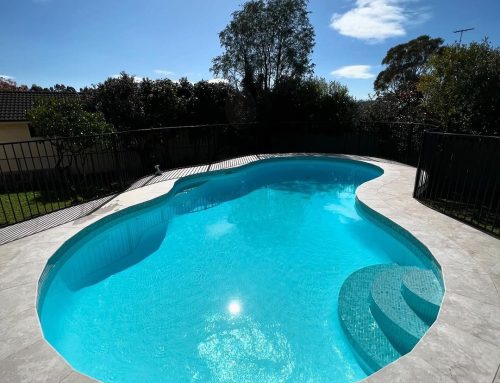 Concrete swimming pool in Sydney resurfaced with LUXAPOOL® Epoxy in White by Cleantech Pools